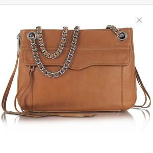 Rebecca Minkoff 'Swing' Genuine Brown Leather Shoulder Bag